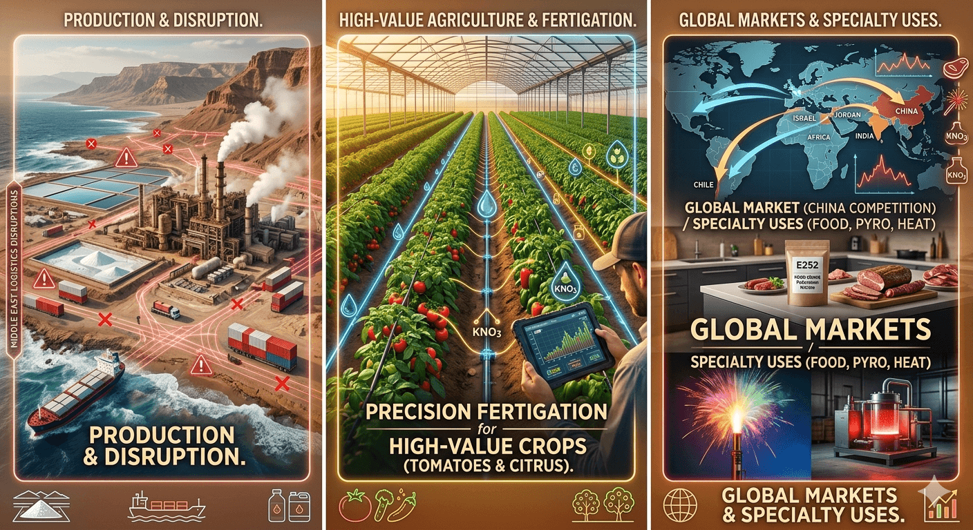 Potassium Nitrate: Fertigation, Food Grade and the High-Value Crop Connection