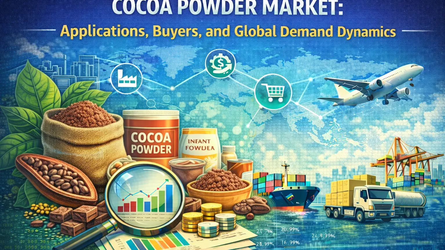 سوق مسحوق الكاكاو: التطبيقات والمشترين وديناميكيات الطلب العالمي